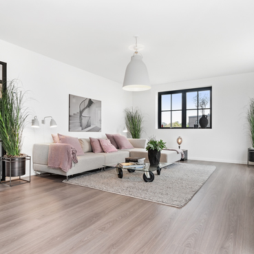 Family residence featuring Scandinavian style