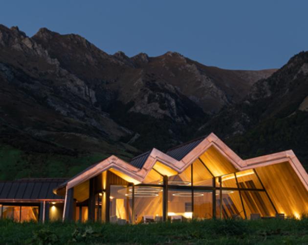 Luxury villa Mt Isthmus Lodge located on the South Island of New Zealand
